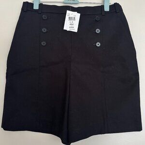 NWT Carven Black High Waisted Black Shorts (size 40)